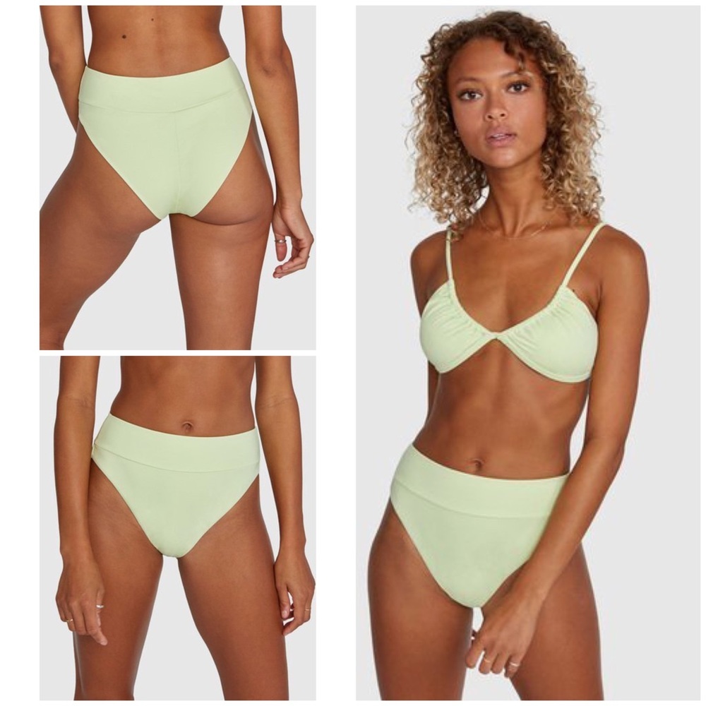 🔆 RVCA Solid High Rise Bikini Bottom